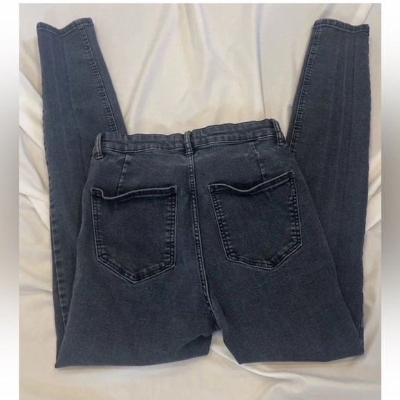 Zara Skinny Jeans Mid Rise Dark Wash EUR 38 Back Pockets SIZE 6 WOMENS - Picture 6 of 7